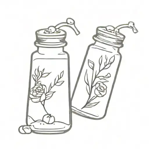 Salt and Pepper Shakers tattoo design idea
