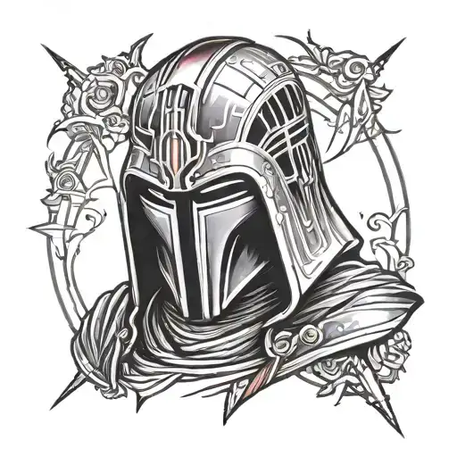 Darth Revan mask tattoo design idea