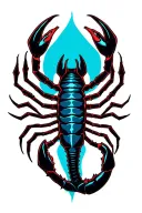 Scorpio zodiac sign tattoo design idea