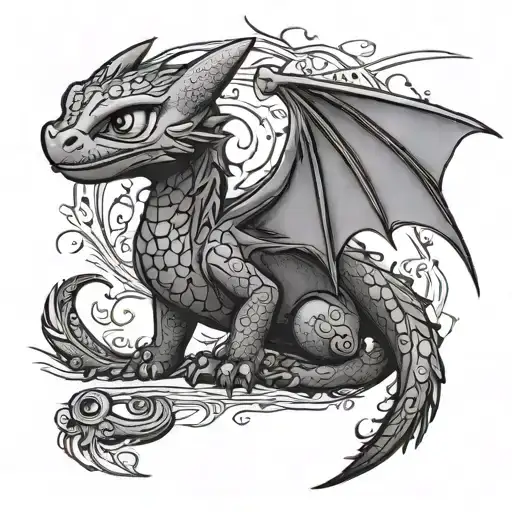 httyd toothless night fury tattoo design idea