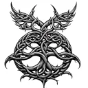 celtic tree of life tattoo design idea