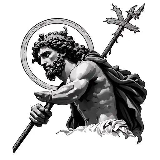 Saint Christopher tattoo design idea