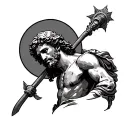 Saint Christopher tattoo design idea