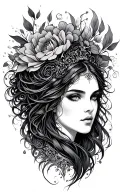 ametrius goddess tattoo design idea