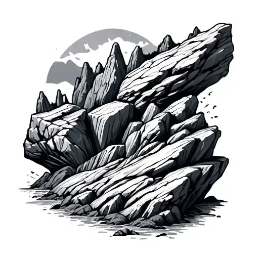 geology tattoo design idea