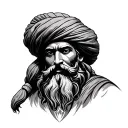 baba deep singh tattoo design idea