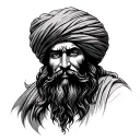baba deep singh tattoo design idea