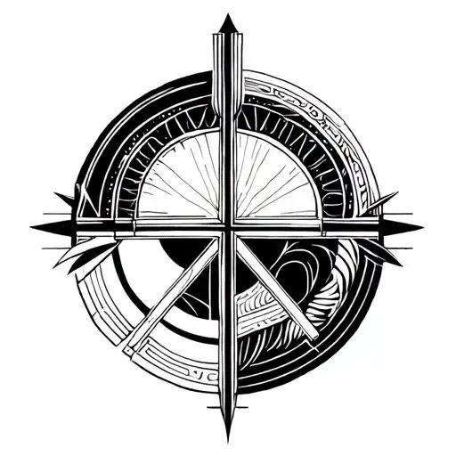 blessed are the peacemakers, abstract, Christian, elaborate tattoo design idea