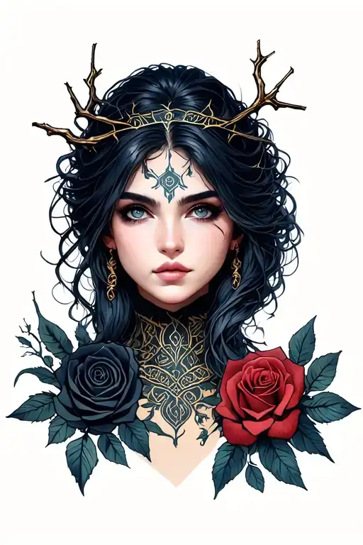 A court of thorns and roses book tattoo design idea