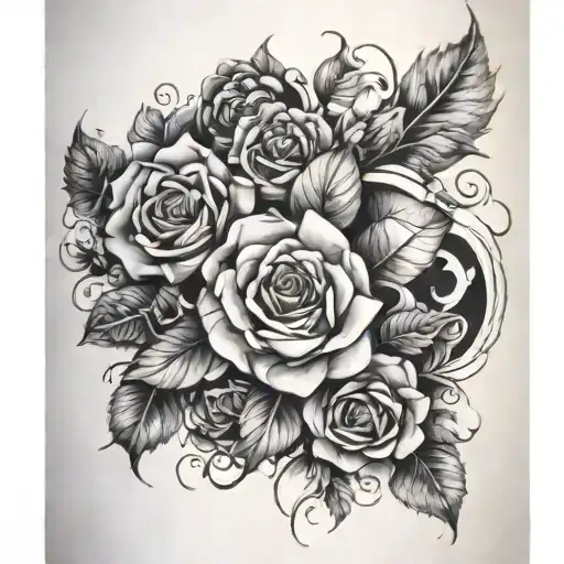 A random post tattoo design idea