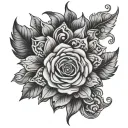 A random post tattoo design idea