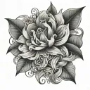 A random post tattoo design idea