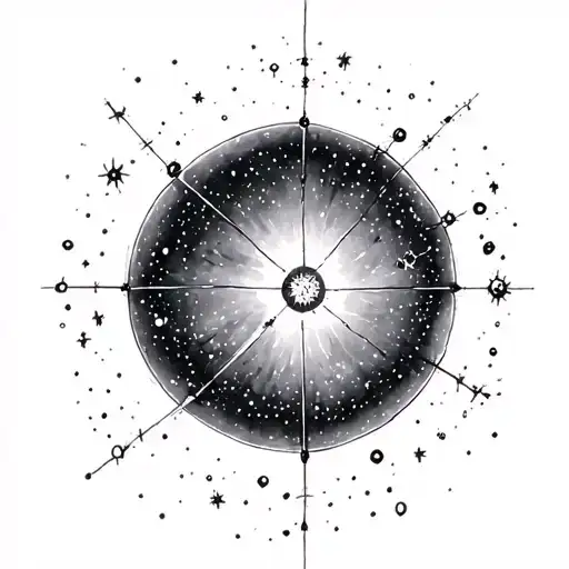 Pleiades Constellation tattoo design idea