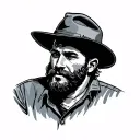 blue collar job tattoo design idea