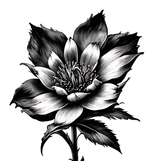 indian paintbrush aerial view tattoo design idea