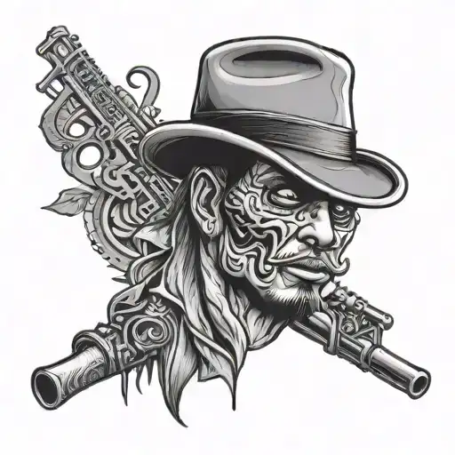 Chicano Gangster tattoo design idea
