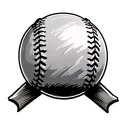 simple minimalist softball home plate tattoo design idea