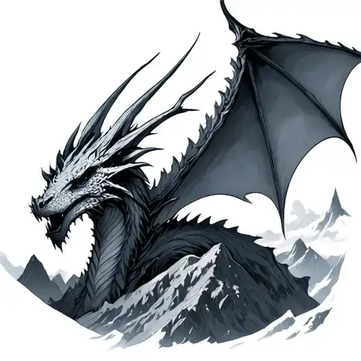 wyvern mountains magic rhysand tattoo design idea