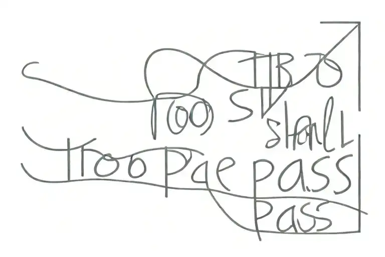 this too shall pass written tattoo design idea