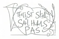 this too shall pass written tattoo design idea