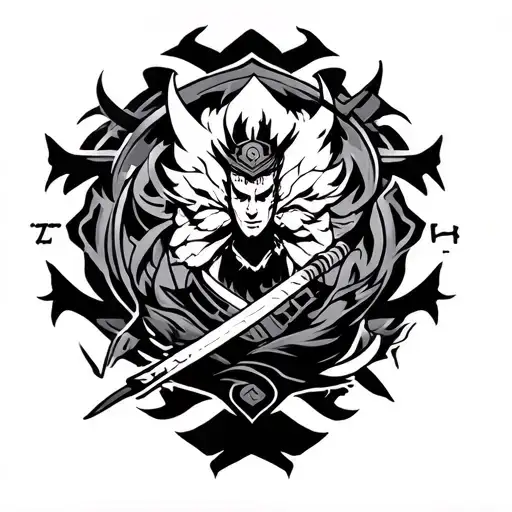 bushido code tattoo design idea