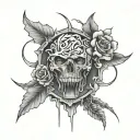 Wither by Frank Ocean tattoo design idea