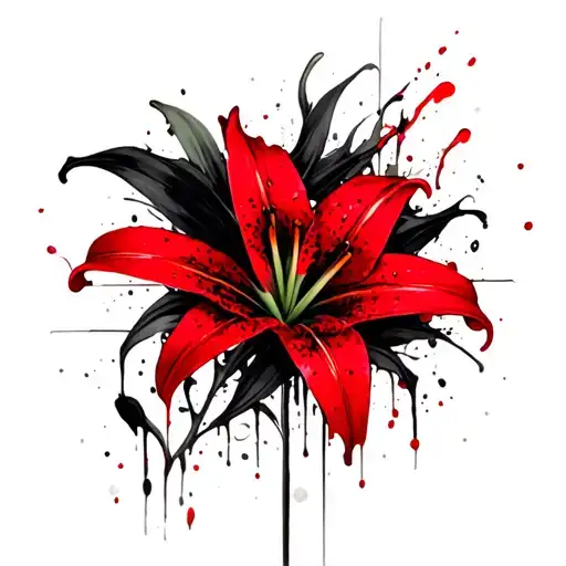 Asiatic Lilies TattooCreated by Anonymous on 4/25/2023 tattoo design idea