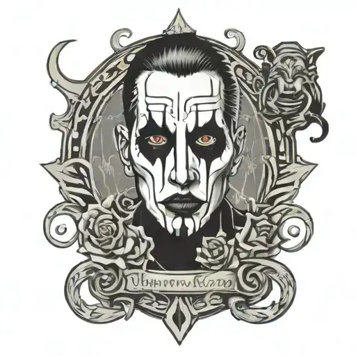 Marilyn manson logo tattoo design idea