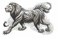 Lion tattoo design idea