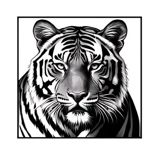 Bengal Tiger tattoo design idea