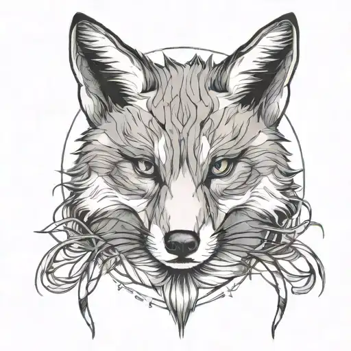 Shibari Fox Animal Inspired Tattoo tattoo design idea