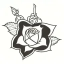 roses tattoo design idea