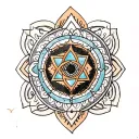 Sri Yantra tattoo design idea