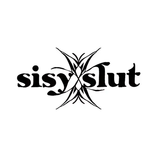 "Sissy Slut" "femboy" tattoo design idea