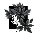 3:42 with leaves falling tattoo design idea