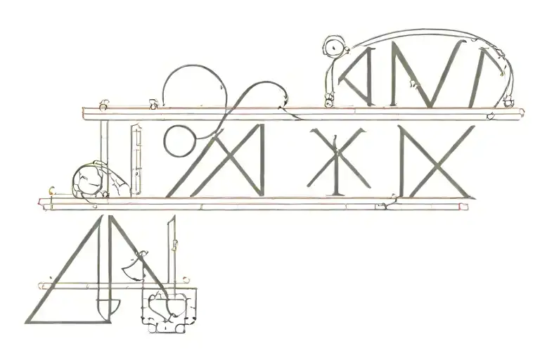 3 5 86 is roman numerals tattoo design idea