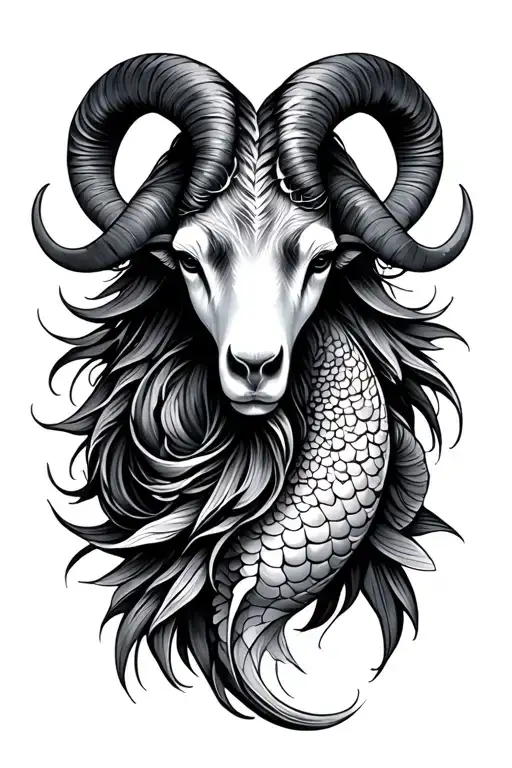 Aries Virgo pisces sign mixed tattoo design idea