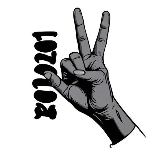 I love you American Sign Language tattoo design idea