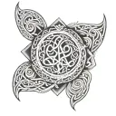 Celtic shoulder & sleeve tatto with equal amounts of space tattoo design idea