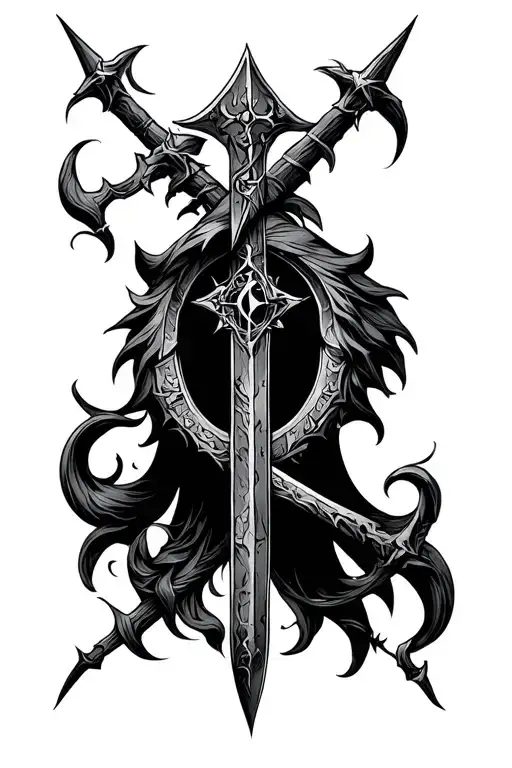 dark medieval art tattoo tattoo design idea