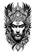 Karna tattoo design idea