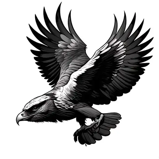 Buzzard tattoo design idea