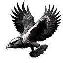 Buzzard tattoo design idea