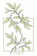 olive branch tattoo design idea