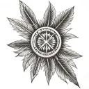 indian arrow tattoo design idea