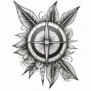 indian arrow tattoo design idea