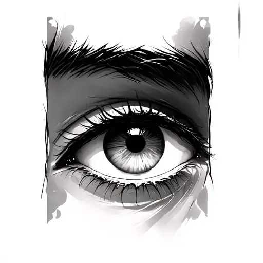 Anime Eyes tattoo design idea