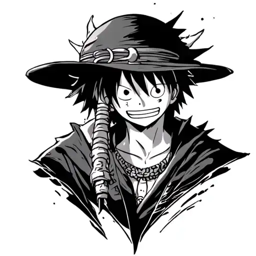 One Piece Luffy Law and Zoro tattoo design idea