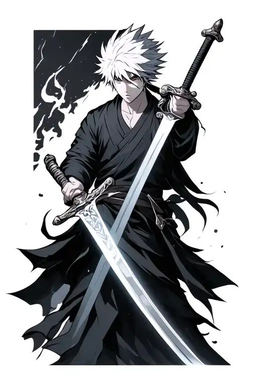 Tōshirō Hitsugaya sword tattoo design idea