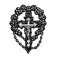 rosary tattoo design idea